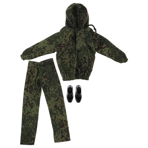 Toddmomy 1 Set Camo-Puppenkleidung: 12 Zoll Militärpuppenuniform-Set mit Kapuzenjacke, Camouflage-Hose und passenden Schuhen für Party-Abenteuerspiele Toddmomy 1 Set Camo-Puppenkleidung: 12 Zoll Militärpuppenuniform-Set mit Kapuzenjacke, Camouflage-Hose und passenden Schuhen für Party-Abenteuerspiele von Toddmomy