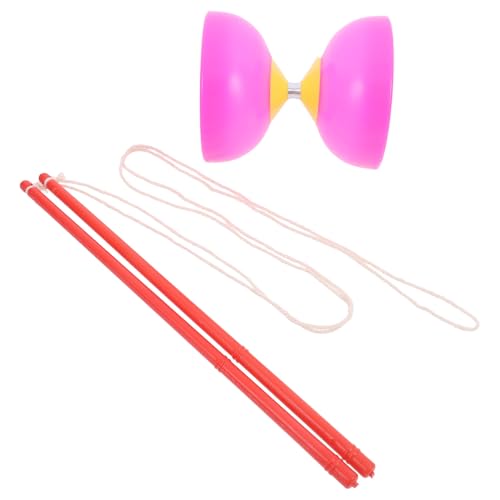 Toddmomy 1 Set Diabolo Mit DREI Lagern Chinesisches Jonglier-Diabolo-Spielzeug Chinesisches Diabolo- -Set Für Anfänger (Rosig). von Toddmomy