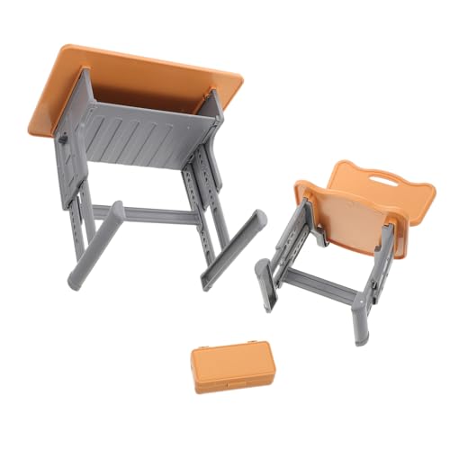 Toddmomy 1 Set Miniatur-Schreibtisch Und -Stuhl: Winzige Möbeldekoration – Puppenhaus-klassenzimmerzubehör, Mini-federmäppchen-Requisite – Tragbares Mini-schulspielset Für Rollenspiele Toddmomy 1 Set Miniatur-Schreibtisch Und -Stuhl: Winzige Möbeldekoration – Puppenhaus-klassenzimmerzubehör, Mini-federmäppchen-Requisite – Tragbares Mini-schulspielset Für Rollenspiele von Toddmomy