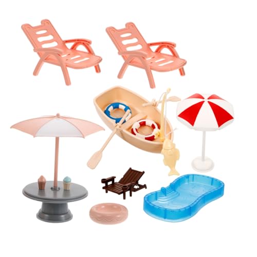 Toddmomy 1 Set Miniatur Strandzubehör Für Puppenhäuser Schwimmring Strandkorb Und Boot DIY Szenendekorationen Toddmomy 1 Set Miniatur Strandzubehör Für Puppenhäuser Schwimmring Strandkorb Und Boot DIY Szenendekorationen von Toddmomy