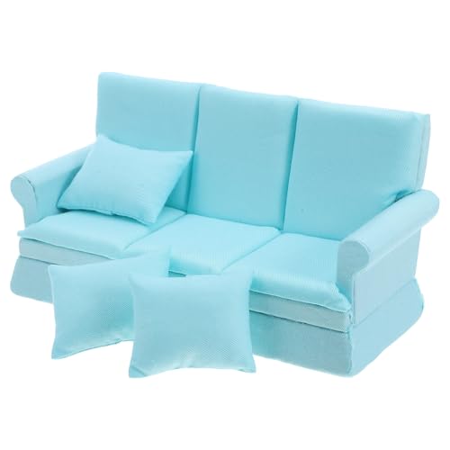 Toddmomy 1 Set winzige Couch: süße Puppenhauscouch und Kissen, Miniaturmöbel für Puppen, modernes Mini-Sofa-Dekor für die Wohnzimmerdekoration des Puppenhauses Toddmomy 1 Set winzige Couch: süße Puppenhauscouch und Kissen, Miniaturmöbel für Puppen, modernes Mini-Sofa-Dekor für die Wohnzimmerdekoration des Puppenhauses von Toddmomy