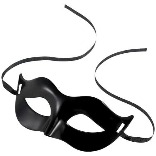 Toddmomy 1 Stück Schwarze Herren-Maskerade-Maske Vintage-Venezianische Party-Herren-Maskerade-Maske Schwarze Halbgesichts-Maskerade-Maske Für Mottoparty Halloween-Party von Toddmomy