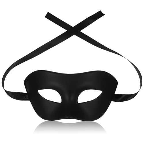 Toddmomy 1 Stück Schwarze Venezianische Maske Maskerade Halloween Venezianische Party Maskerademaske Schwarze Halbgesichtsmaske Für Mottoparty Halloween-Party von Toddmomy