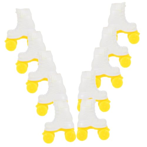 Toddmomy 10 Paare Teiliges Miniatur Rollschuhe aus Detailreiche Puppenhaus Deko Vielseitige Miniatur Skates für Puppenzubehör Lebendige Weiße Rollschuhe Toddmomy 10 Paare Teiliges Miniatur Rollschuhe aus Detailreiche Puppenhaus Deko Vielseitige Miniatur Skates für Puppenzubehör Lebendige Weiße Rollschuhe von Toddmomy