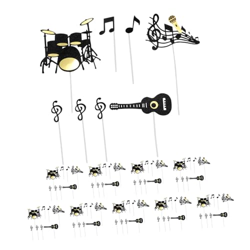 Toddmomy 10 Sätze Kuchendekoration Gitarren-Partydekorationen Musik-Kuchenaufsatz Alles Gute zum Geburtstag Cupcake Topper Partyversorgungskuchentopper Geburtstagsfeier Papier Schwarz Toddmomy 10 Sätze Kuchendekoration Gitarren-Partydekorationen Musik-Kuchenaufsatz Alles Gute zum Geburtstag Cupcake Topper Partyversorgungskuchentopper Geburtstagsfeier Papier Schwarz von Toddmomy