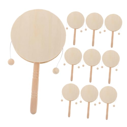 Toddmomy 10 Stück Holzrasseltrommel Unbemaltes Holzrasselspielzeug DIY Handtrommelinstrument Für Babys Für Künstlerische Aktivitäten Eltern Kind Interaktion Frühes Lernen Toddmomy 10 Stück Holzrasseltrommel Unbemaltes Holzrasselspielzeug DIY Handtrommelinstrument Für Babys Für Künstlerische Aktivitäten Eltern Kind Interaktion Frühes Lernen von Toddmomy