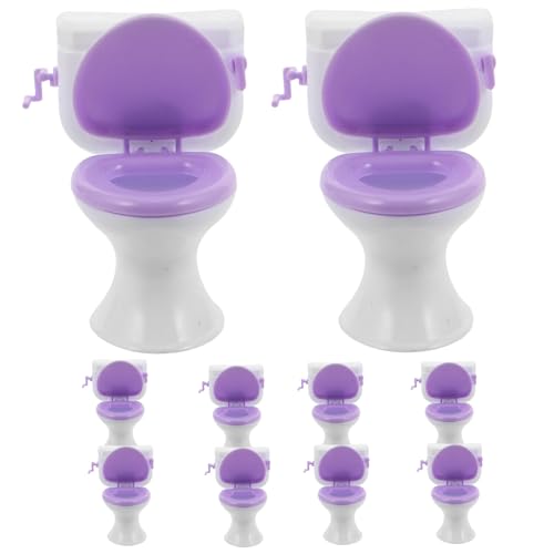 Toddmomy 10 Stück Puppenhaus-Toilette Kunststoff Detailgetreu Kompakt Kinderfreundlich Für Puppenhaus-Badezimmer Zubehör Toddmomy 10 Stück Puppenhaus-Toilette Kunststoff Detailgetreu Kompakt Kinderfreundlich Für Puppenhaus-Badezimmer Zubehör von Toddmomy