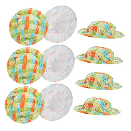 Toddmomy 10 Stück Teiliges Mini Gehäkelte Strohhüte für Puppen Kleine Handgefertigte Dekorationen DIY Bastelzubehör für Miniatur Puppenhäuser und Haarschmuck Toddmomy 10 Stück Teiliges Mini Gehäkelte Strohhüte für Puppen Kleine Handgefertigte Dekorationen DIY Bastelzubehör für Miniatur Puppenhäuser und Haarschmuck von Toddmomy