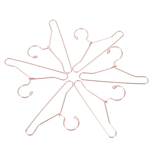 Toddmomy 10 Stück Teiliges Mini Metallkleiderbügel für Puppenkleidung Roségoldene Miniaturpuppen kleiderbügel Stabile und Sichere Miniatur kleiderständer für Puppenschrank und Toddmomy 10 Stück Teiliges Mini Metallkleiderbügel für Puppenkleidung Roségoldene Miniaturpuppen kleiderbügel Stabile und Sichere Miniatur kleiderständer für Puppenschrank und von Toddmomy