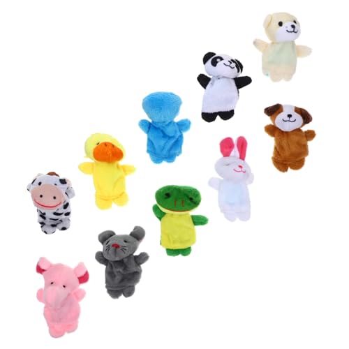 Toddmomy 10 Stück Teiliges Plüsch Fingerpuppen für Niedliche Cartoon Tierfiguren Fördert Feinmotorik und Sensorisches Lernen für Kindergarten Eltern Junge Mädchen aktivitäten und Toddmomy 10 Stück Teiliges Plüsch Fingerpuppen für Niedliche Cartoon Tierfiguren Fördert Feinmotorik und Sensorisches Lernen für Kindergarten Eltern Junge Mädchen aktivitäten und von Toddmomy