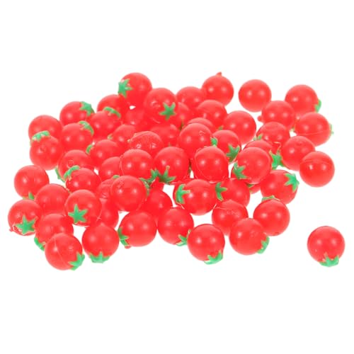 Toddmomy 100 Stück Mini Künstliche Kirschtomaten Puppenhaus Realistische Miniatur Tomaten Figuren Plastische Lebensmittel Dekoration für Lernspielzeug Toddmomy 100 Stück Mini Künstliche Kirschtomaten Puppenhaus Realistische Miniatur Tomaten Figuren Plastische Lebensmittel Dekoration für Lernspielzeug von Toddmomy