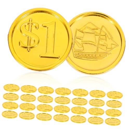 Toddmomy 100 Stück Piraten Spielmünzen aus Robust und Glänzend Vielseitige Spielgeld spielzeuge für Rollenspiele Partydekoration und Lernzwecke für Freunde Toddmomy 100 Stück Piraten Spielmünzen aus Robust und Glänzend Vielseitige Spielgeld spielzeuge für Rollenspiele Partydekoration und Lernzwecke für Freunde von Toddmomy