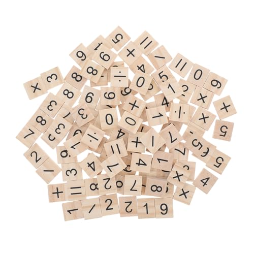 Toddmomy 100 Stück Teiliges Holznummern und Symbole für Montessori Frühes Lernen Logisches Denken Fördernd DIY Kreative Zahlwürfel für Dekorativ und Pädagogisch Toddmomy 100 Stück Teiliges Holznummern und Symbole für Montessori Frühes Lernen Logisches Denken Fördernd DIY Kreative Zahlwürfel für Dekorativ und Pädagogisch von Toddmomy