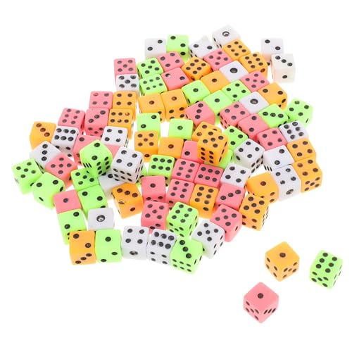 Toddmomy 100 Stück Teiliges Set Kleine Bunte Plastikwürfel Sechsseitige Mini Würfel mit Quadratischen Ecken für Brettspiele Party Spiele Lernen und Basteln Vielseitig Einsetzbar Toddmomy 100 Stück Teiliges Set Kleine Bunte Plastikwürfel Sechsseitige Mini Würfel mit Quadratischen Ecken für Brettspiele Party Spiele Lernen und Basteln Vielseitig Einsetzbar von Toddmomy