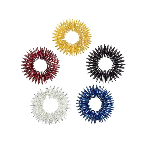 Toddmomy 12 Stück Teiliges Akupressur Fingermassageringe aus Stahl Farben Mix Silber Gold Schwarz Blau Rot zur Durchblutungsförderung Stressabbau und Fingerermüdung Fördert Energie und Toddmomy 12 Stück Teiliges Akupressur Fingermassageringe aus Stahl Farben Mix Silber Gold Schwarz Blau Rot zur Durchblutungsförderung Stressabbau und Fingerermüdung Fördert Energie und von Toddmomy