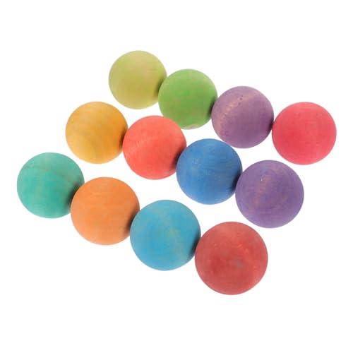 Toddmomy 12 Stück Teiliges Bunter Großer Frostsicherer Holzkugeln aus Naturholz Montessori Ab Jahr Pädagogische Holzspielzeuge für Kleinkinder zum Greifen Sortieren und Lernen Toddmomy 12 Stück Teiliges Bunter Großer Frostsicherer Holzkugeln aus Naturholz Montessori Ab Jahr Pädagogische Holzspielzeuge für Kleinkinder zum Greifen Sortieren und Lernen von Toddmomy