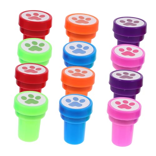 Toddmomy 12 Stück Teiliges DIY Hundepfoten Stempel für Bunte Kunststoff Stempel für Tagebuch Basteln Journaling Kreative Lernspielzeuge für Partygeschenke und Scrapbooking Toddmomy 12 Stück Teiliges DIY Hundepfoten Stempel für Bunte Kunststoff Stempel für Tagebuch Basteln Journaling Kreative Lernspielzeuge für Partygeschenke und Scrapbooking von Toddmomy