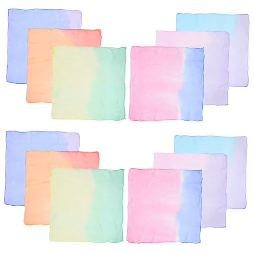 Toddmomy 12 Stück Teiliges Quadratische Jonglier und Tanzschals für Leichte Hautfreundliche Stoffe in Bunten Farbverläufen für Bühnenauftritte Partys und Tanzshows Toddmomy 12 Stück Teiliges Quadratische Jonglier und Tanzschals für Leichte Hautfreundliche Stoffe in Bunten Farbverläufen für Bühnenauftritte Partys und Tanzshows von Toddmomy
