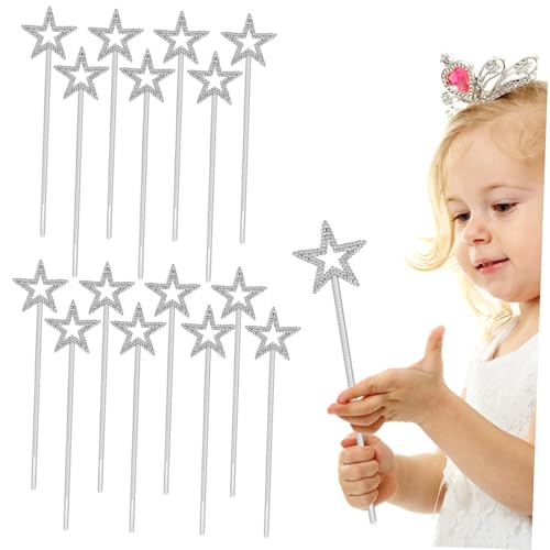 Toddmomy 15 Stück Teiliges Feenstab Stern Silberne Plastikstäbe für Glatte Oberfläche als Partydeko Mitgebsel für Kostüm Bühnenauftritte Toddmomy 15 Stück Teiliges Feenstab Stern Silberne Plastikstäbe für Glatte Oberfläche als Partydeko Mitgebsel für Kostüm Bühnenauftritte von Toddmomy