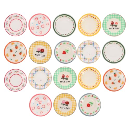 Toddmomy 18-teiliger Puppenhausteller: Kleine Puppenteller, Essenstabletts, Geschirr für Rollenspiele – Miniatur-Puppenhaus-Küchenzubehör, DIY-Szenenlayout, gemischter Stil Toddmomy 18-teiliger Puppenhausteller: Kleine Puppenteller, Essenstabletts, Geschirr für Rollenspiele – Miniatur-Puppenhaus-Küchenzubehör, DIY-Szenenlayout, gemischter Stil von Toddmomy