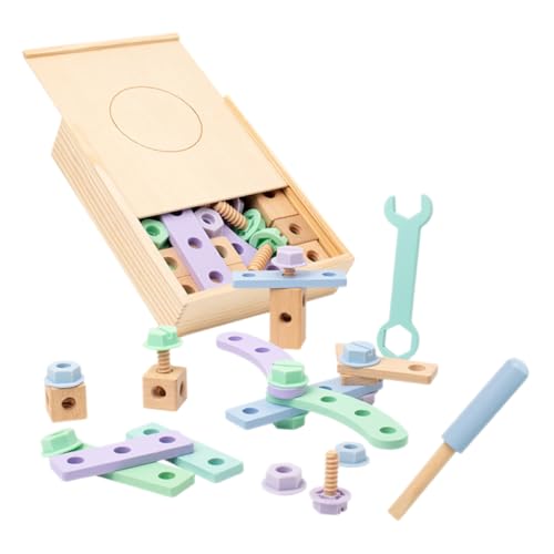 Toddmomy Werkzeugset für Kinder Kleiner Holz Werkzeugkasten Interaktives Lernspielzeug für Kleinkinder Pädagogisches Bauspielzeug Fördert Kreativität und Geschicklichkeit Toddmomy Werkzeugset für Kinder Kleiner Holz Werkzeugkasten Interaktives Lernspielzeug für Kleinkinder Pädagogisches Bauspielzeug Fördert Kreativität und Geschicklichkeit von Toddmomy