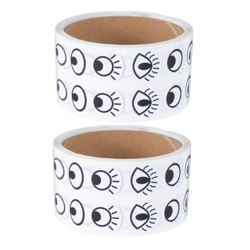 Toddmomy 2 Rollen Selbstklebende Cartoon Augen Aufkleber Große Wackelaugen Bastelsticker für DIY Scrapbooking Plastik Bastelprojekte Jungen Mädchen Zubehör Toddmomy 2 Rollen Selbstklebende Cartoon Augen Aufkleber Große Wackelaugen Bastelsticker für DIY Scrapbooking Plastik Bastelprojekte Jungen Mädchen Zubehör von Toddmomy