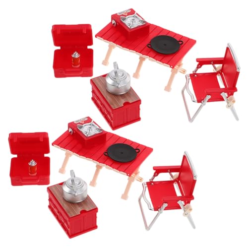 Toddmomy 2 Sätze Camping Spielset mit Kleinen Faltbaren Stühlen Picknicktisch und Spielherd Tragbares Outdoor Zubehör für Drinnen und Draußen Realistische Mini Camping Ausrüstung für Toddmomy 2 Sätze Camping Spielset mit Kleinen Faltbaren Stühlen Picknicktisch und Spielherd Tragbares Outdoor Zubehör für Drinnen und Draußen Realistische Mini Camping Ausrüstung für von Toddmomy