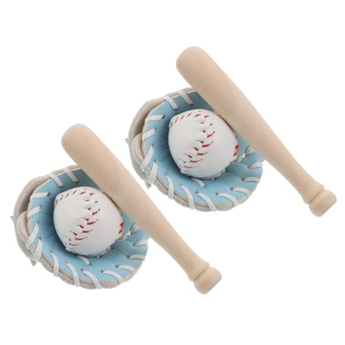 Toddmomy 2 Sätze Miniatur Baseball-Set mit Schläger Handschuh und Ball für Puppenhaus Zubehör Anfänger Lernspielzeug Dekoration für Garten Tortendeko und Bastelprojekte Toddmomy 2 Sätze Miniatur Baseball-Set mit Schläger Handschuh und Ball für Puppenhaus Zubehör Anfänger Lernspielzeug Dekoration für Garten Tortendeko und Bastelprojekte von Toddmomy