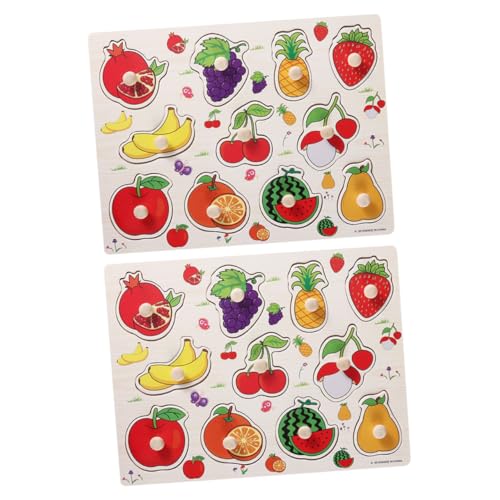 Toddmomy 2 Sätze Puzzle Obst Jigsaw Lernspielzeug für Kleinkinder Ab Jahren Kreatives Holzpuzzle Denkvermögen Beobachtung und Ausdauer Toddmomy 2 Sätze Puzzle Obst Jigsaw Lernspielzeug für Kleinkinder Ab Jahren Kreatives Holzpuzzle Denkvermögen Beobachtung und Ausdauer von Toddmomy