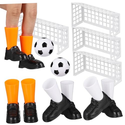 Toddmomy 2 Satz Mini Fingerfußballspiel Set Kleines Tischfußballspiel mit Torabschlüssen Bällen und Mini fußballschuhen Tragbares Plastik Finger Soccer Partyspiel und Geschenk für Toddmomy 2 Satz Mini Fingerfußballspiel Set Kleines Tischfußballspiel mit Torabschlüssen Bällen und Mini fußballschuhen Tragbares Plastik Finger Soccer Partyspiel und Geschenk für von Toddmomy