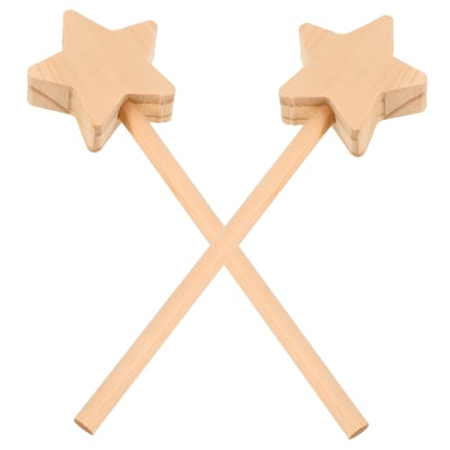 Toddmomy 2 Stück Holz Fee Sternform zum Bemalen DIY Kreativspielzeug für Handgefertigte Unbemalte Bastelstäbe für Party und Fantasievolles Gestalten Toddmomy 2 Stück Holz Fee Sternform zum Bemalen DIY Kreativspielzeug für Handgefertigte Unbemalte Bastelstäbe für Party und Fantasievolles Gestalten von Toddmomy