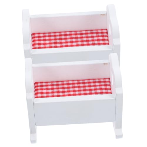 Toddmomy 2 Stück Mini Babybett aus Natürlichem Holz Teiliges Stabiles Handgefertigtes Puppenhaus Zubehör Glatte Oberfläche Leicht und Langlebig als Dekoration Toddmomy 2 Stück Mini Babybett aus Natürlichem Holz Teiliges Stabiles Handgefertigtes Puppenhaus Zubehör Glatte Oberfläche Leicht und Langlebig als Dekoration von Toddmomy