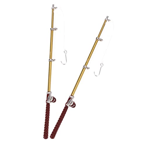 Toddmomy 2 Stück Miniatur Angelrute Teilig Langlebiges Material Vielseitig Einsetzbar für Puppenhaus Dekoration und Miniatur Landschaften Einfach zu Platzieren als Lustiges Tisch Toddmomy 2 Stück Miniatur Angelrute Teilig Langlebiges Material Vielseitig Einsetzbar für Puppenhaus Dekoration und Miniatur Landschaften Einfach zu Platzieren als Lustiges Tisch von Toddmomy