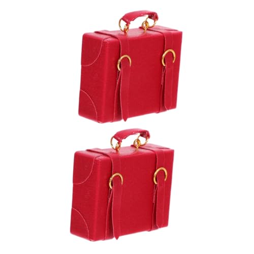 Toddmomy 2 Stück Miniatur Koffer für Puppenhaus Roter Kunstleder Koffer als Deko Element für Mini Häuser Vielseitig Einsetzbar für Szenerien und Fotografie für Puppenzubehör Toddmomy 2 Stück Miniatur Koffer für Puppenhaus Roter Kunstleder Koffer als Deko Element für Mini Häuser Vielseitig Einsetzbar für Szenerien und Fotografie für Puppenzubehör von Toddmomy