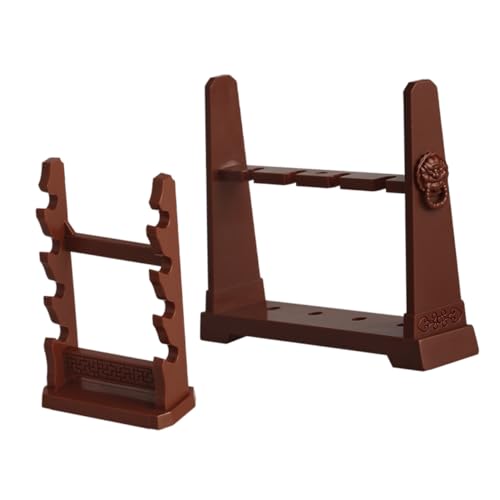Toddmomy 2 Stück Miniatur Schwerter Ständer Mehrschichtiges Display Rack für Puppenhaus Stabiler Action Figure Halter Vielseitiger Mini Waffenständer zur Organisierten Präsentation und Toddmomy 2 Stück Miniatur Schwerter Ständer Mehrschichtiges Display Rack für Puppenhaus Stabiler Action Figure Halter Vielseitiger Mini Waffenständer zur Organisierten Präsentation und von Toddmomy