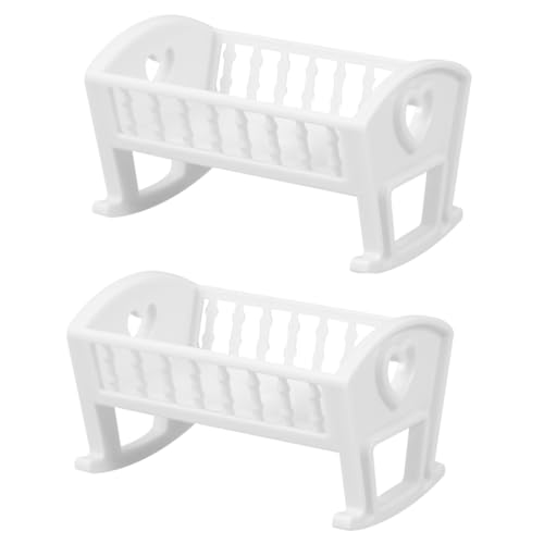 Toddmomy 2 Stück Puppenhaus Babybett Miniatur Kinderbett Babymöbel Detailgetreues Langlebiges Puppenbett mit Realistischem Design Geeignet für Mini Puppenhäuser und Spielzubehör Toddmomy 2 Stück Puppenhaus Babybett Miniatur Kinderbett Babymöbel Detailgetreues Langlebiges Puppenbett mit Realistischem Design Geeignet für Mini Puppenhäuser und Spielzubehör von Toddmomy