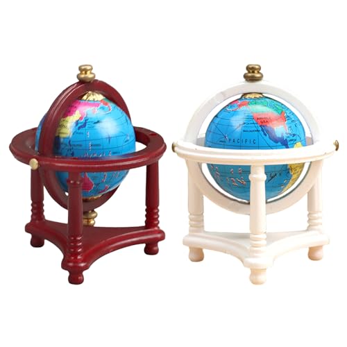 Toddmomy 2 Stück Puppenhaus-Weltkugel: 1:12 Miniatur-Dekorationszubehör, dekoratives kleines Erdkugelmodell für Mini-Haus, Arbeitszimmer, Mädchen, Spielzeug, Kinder Toddmomy 2 Stück Puppenhaus-Weltkugel: 1:12 Miniatur-Dekorationszubehör, dekoratives kleines Erdkugelmodell für Mini-Haus, Arbeitszimmer, Mädchen, Spielzeug, Kinder von Toddmomy