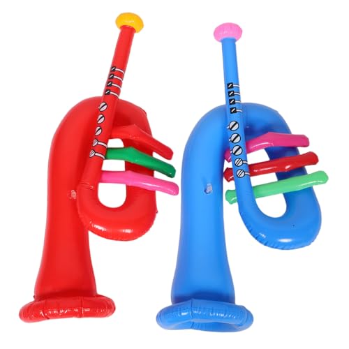 Toddmomy 2 Stück Teiliges Aufblasbares PVC Trompeten Portables Musikinstrument Wiederverwendbar Robust Leichte Kinderparty Dekoration für Bühnenauftritte und Festlichkeiten Toddmomy 2 Stück Teiliges Aufblasbares PVC Trompeten Portables Musikinstrument Wiederverwendbar Robust Leichte Kinderparty Dekoration für Bühnenauftritte und Festlichkeiten von Toddmomy