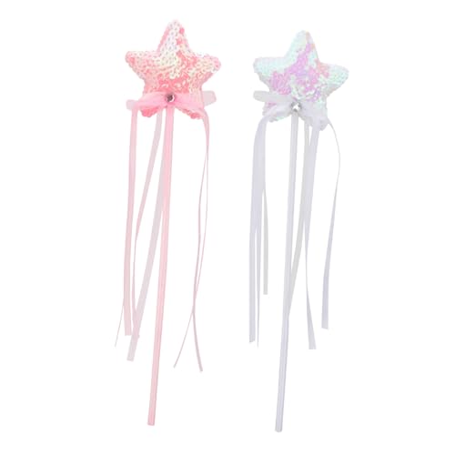 Toddmomy 2 Stück Teiliges Feenstab Glitzer Leichter mit Herz Stern Motiven Geeignet für Party Cosplay und Kostümspiele Toddmomy 2 Stück Teiliges Feenstab Glitzer Leichter mit Herz Stern Motiven Geeignet für Party Cosplay und Kostümspiele von Toddmomy