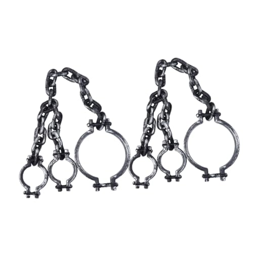 Toddmomy 2 Stück Teiliges Halloween Plastik Handschellen Realistische Gefängnis Armbänder Vielseitige Grusel-requisite für Halloween Partydekoration Kostüm-accessoire für Cosplay und Toddmomy 2 Stück Teiliges Halloween Plastik Handschellen Realistische Gefängnis Armbänder Vielseitige Grusel-requisite für Halloween Partydekoration Kostüm-accessoire für Cosplay und von Toddmomy