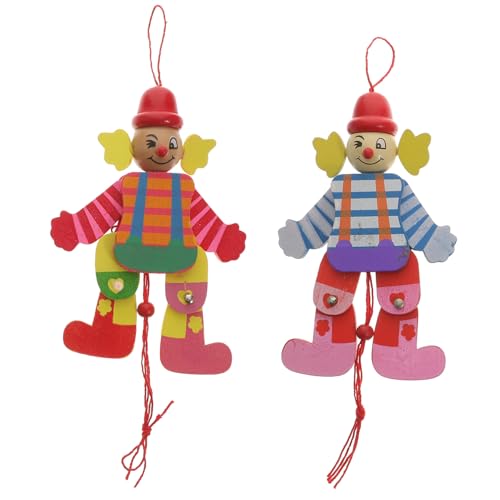 Toddmomy 2 Stück Teiliges Holz Clown Marionetten Lustige Handgefertigte Marionetten Puppen für Interaktives Kreativität und Motorik Buntes Puppentheater Zubehör Toddmomy 2 Stück Teiliges Holz Clown Marionetten Lustige Handgefertigte Marionetten Puppen für Interaktives Kreativität und Motorik Buntes Puppentheater Zubehör von Toddmomy