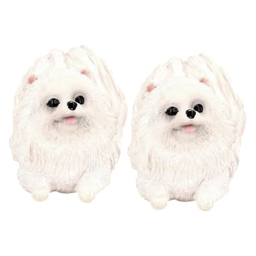 Toddmomy 2 Stück Teiliges Pomeranian Hunde Modell Realistische Tierfigur Dekofigur Puppenzimmer Garten Lernspielzeug Toddmomy 2 Stück Teiliges Pomeranian Hunde Modell Realistische Tierfigur Dekofigur Puppenzimmer Garten Lernspielzeug von Toddmomy