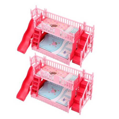 Toddmomy 2 Stück Teiliges Puppenhaus Etagenbett für Standardpuppen Miniatur Doppelstockbett mit Rutsche Realistische Puppenmöbel für Kinderzimmer Rollenspielfördernd Platzsparendes Toddmomy 2 Stück Teiliges Puppenhaus Etagenbett für Standardpuppen Miniatur Doppelstockbett mit Rutsche Realistische Puppenmöbel für Kinderzimmer Rollenspielfördernd Platzsparendes von Toddmomy