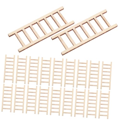 Toddmomy 20 Stück Miniatur Holzleiter Realistische Kleine Dekoration für Puppenhaus DIY Garten Sandlandschaft Naturfarben Vielseitig für Micro szenen und Wohnaccessoires Toddmomy 20 Stück Miniatur Holzleiter Realistische Kleine Dekoration für Puppenhaus DIY Garten Sandlandschaft Naturfarben Vielseitig für Micro szenen und Wohnaccessoires von Toddmomy