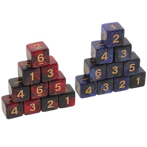 Toddmomy 20 Stück Standard Würfel Mehrfarbig Nummerierte Acrylwürfel mit Galaxy-Effekt Robust und Ausgewogen für Brettspiele Tabletop Rpgs und Lernaktivitäten Toddmomy 20 Stück Standard Würfel Mehrfarbig Nummerierte Acrylwürfel mit Galaxy-Effekt Robust und Ausgewogen für Brettspiele Tabletop Rpgs und Lernaktivitäten von Toddmomy