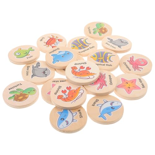 Toddmomy 20 Stück Teiliges Holz Memory Montessori Lernspiel für Kleinkinder Pädagogische Gedächtniskarten Konzentrationsfördernd Sichere Naturmaterialien für Jungen und Mädchen Toddmomy 20 Stück Teiliges Holz Memory Montessori Lernspiel für Kleinkinder Pädagogische Gedächtniskarten Konzentrationsfördernd Sichere Naturmaterialien für Jungen und Mädchen von Toddmomy