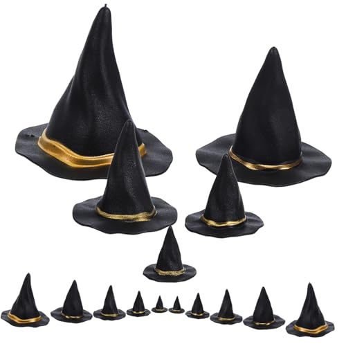 Toddmomy 20 Stück Teiliges Mini Hexenhüte Schwarze Miniatur Hexenhut Deko für Puppenhaus DIY Halloween Bastelzubehör Detailreiche Hutanhänger Toddmomy 20 Stück Teiliges Mini Hexenhüte Schwarze Miniatur Hexenhut Deko für Puppenhaus DIY Halloween Bastelzubehör Detailreiche Hutanhänger von Toddmomy
