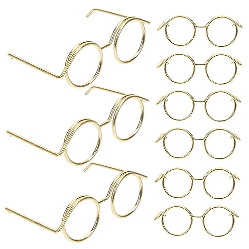 Toddmomy 20 Stück Teiliges Miniatur Brillengestell aus Metalldraht Kleine Puppenbrillen für DIY Basteln und Puppenzubehör Mini Brillen für Puppen Einfach Anzuziehen und Robust Toddmomy 20 Stück Teiliges Miniatur Brillengestell aus Metalldraht Kleine Puppenbrillen für DIY Basteln und Puppenzubehör Mini Brillen für Puppen Einfach Anzuziehen und Robust von Toddmomy
