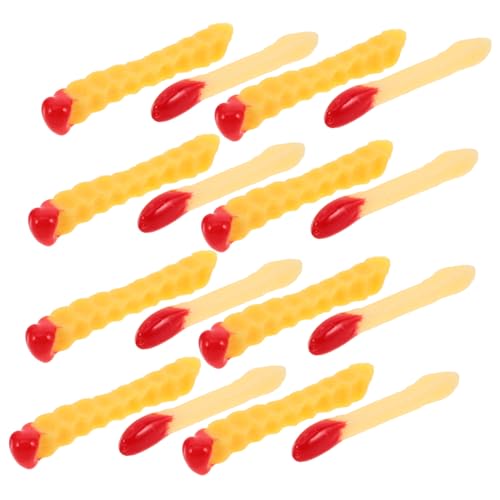 Toddmomy 20 Stück Teiliges Realistische Fake French Fries mit Welliger und Glatter Form Detailgetreu für Restaurant Dekoration Fotorequisiten und Lernspielzeug Vielseitig für Party und Toddmomy 20 Stück Teiliges Realistische Fake French Fries mit Welliger und Glatter Form Detailgetreu für Restaurant Dekoration Fotorequisiten und Lernspielzeug Vielseitig für Party und von Toddmomy