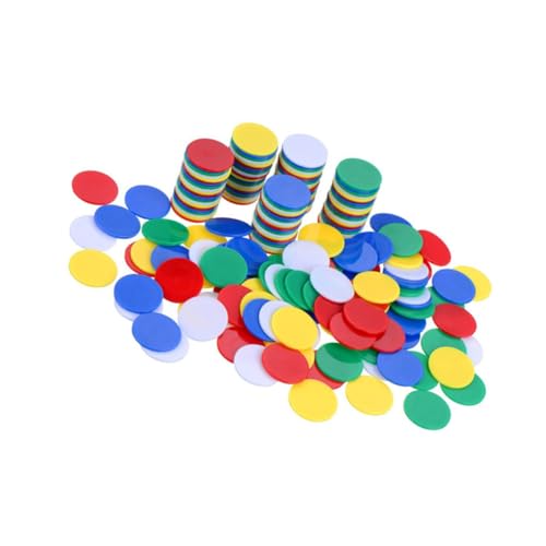 Toddmomy 200 Stück Bunte Kunststoff spielmünzen Lernzähler Spielchips für Mathe Lernen Zählen Sortieren Bingo Zubehör Toddmomy 200 Stück Bunte Kunststoff spielmünzen Lernzähler Spielchips für Mathe Lernen Zählen Sortieren Bingo Zubehör von Toddmomy